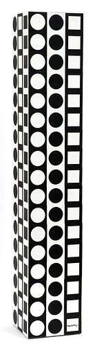 VICTOR VASARELY (FRENCH/HUNGARIAN, 1906-97), WOOD & PLASTIC SCULPTURE, #33/50 H 33", W 6", D 6" "NB 1" 