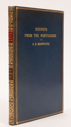 "SONNETS FROM THE PORTUGUESE" BY ELIZABETH BARRETT BROWNING, HARPER & BROTHERS PUBLISHERS, 1932, H 7 3/4", W 5 1/2" 