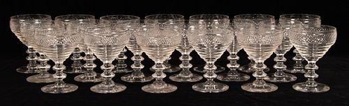 BRYCE CRYSTAL CHAMPAGNES SET OF 20