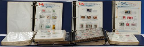 CANADA, JAPAN, USA, TRANSPACIFIC,  AIR MAIL STAMP COLLECTION 1915-1986 H 12" TO 15" APPROX ALBUM-SIZE. !! 