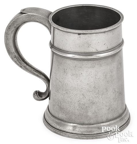 New York pewter quart mug, ca. 1780
