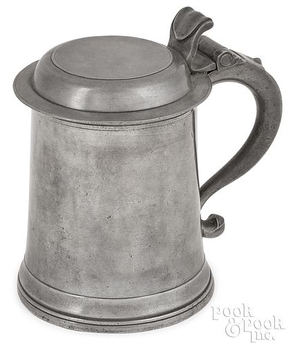 Albany or New York, pewter tankard, ca. 1785
