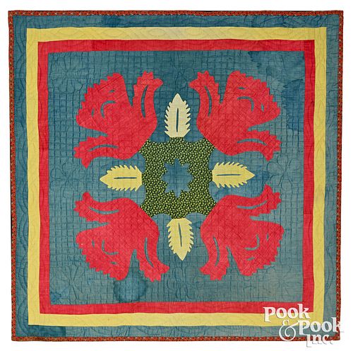 Appliqué youth quilt, late 19th c.