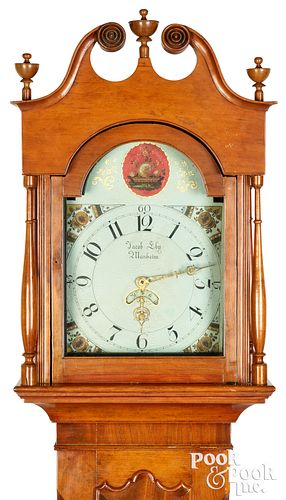 Pennsylvania Federal cherry tall case clock