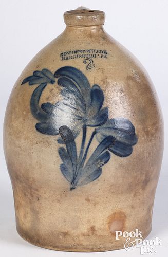 Pennsylvania two gallon stoneware jug, 19th c.