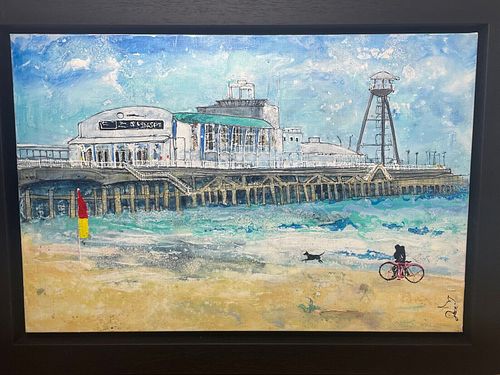 "BOURNEMOUTH PIER" OIL PAINTING