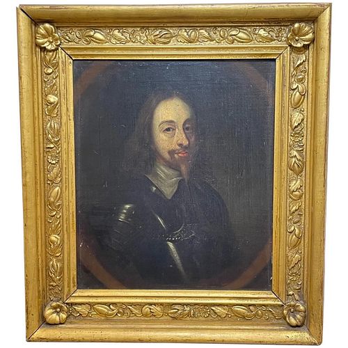 PORTRAITOF  KING CHARLES 1ST OIL PAINTING