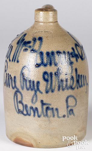 Pennsylvania stoneware merchants jug, 19th c.