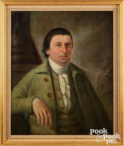 Samuel Jennings oil on canvas portrait