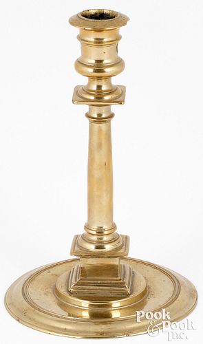 French brass candlestick, 16th c.