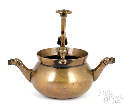 Flemish brass twin spouted lavabo, 15th c.