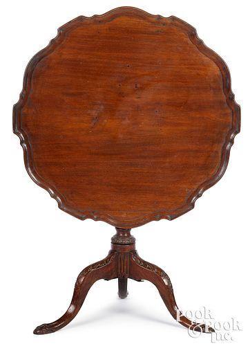 George III mahogany piecrust tea table, ca. 1760