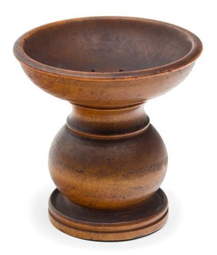 An American Treen Sander Height 3 1/4 inches.