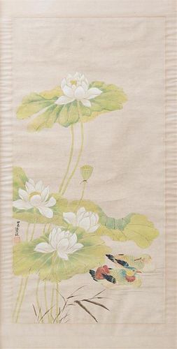 Qiqiu Wen, (China, 1862-1941), Lotus and Ducks