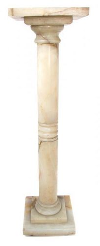 A Continental Onyx Pedestal Height 37 1/4 inches.
