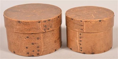 Two 19th Century Bentwood Pantry Boxes.