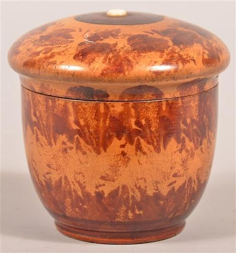 Pennsylvania 19th Cent. Maple Treenware Spice Canister.
