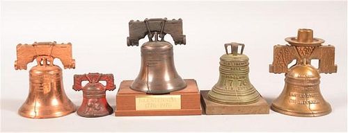 Five Various Liberty Bell Still Banks.