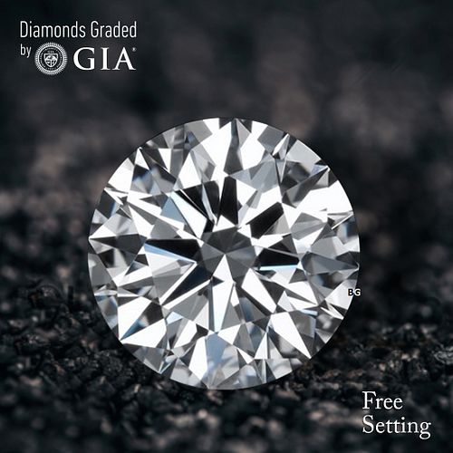 NO-RESERVE LOT: 1.50 ct, G/VVS2, Round cut GIA Graded Diamond. Appraised Value: $49,300 