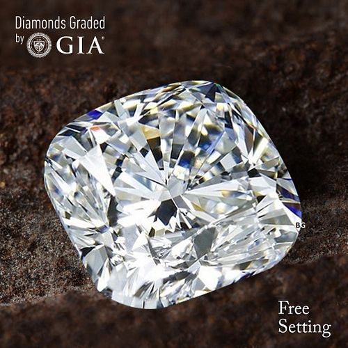 NO-RESERVE LOT: 1.71 ct, E/VS2, Cushion cut GIA Graded Diamond. Appraised Value: $45,500 