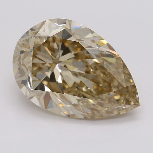 3.01 ct, Natural Fancy Yellowish Brown Even Color, VVS1, Pear cut Diamond (GIA Graded), Appraised Value: $42,500 