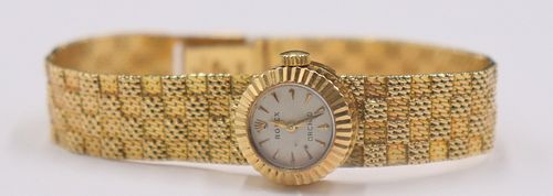 JEWELRY. Vintage Lady's Rolex Orchid 18kt Gold