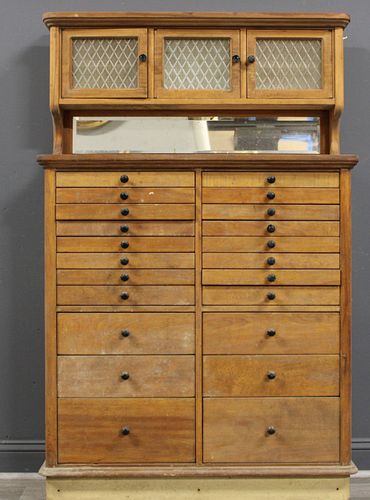 Antique Dental Cabinet With Multi Drawers.