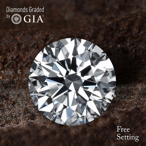 NO-RESERVE LOT: 1.51 ct, H/VS1, Round cut GIA Graded Diamond. Appraised Value: $40,100 