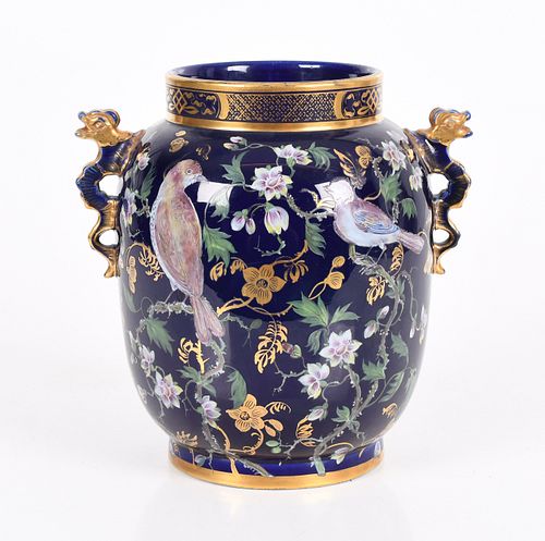 A Well Decorated English Porcelain Vase