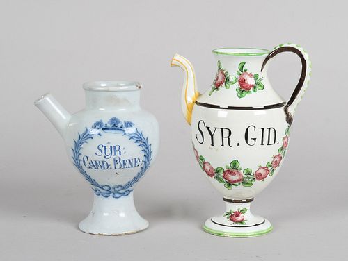 English and Dutch Apothecary / Drug Pitchers