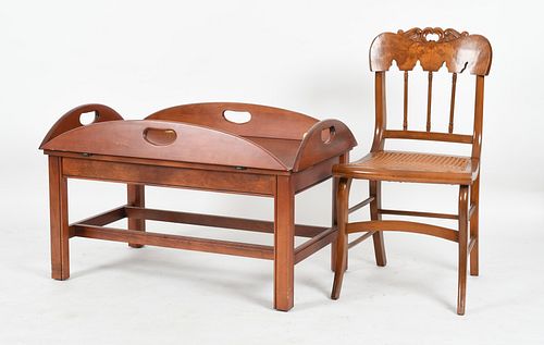Modern Mixed Wood Butler's Table