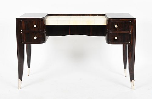 French Art Deco Macassar Ebony Dressing Table