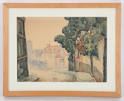 Victor Francois Tardieu (1870 - 1937) Watercolor