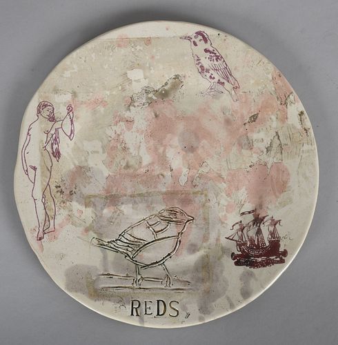 Stephen Dixon (British, b.1957) Pottery Plate