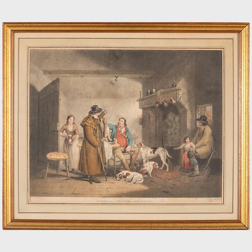 After George Morland (1762-1804): Inside a Country Alehouse