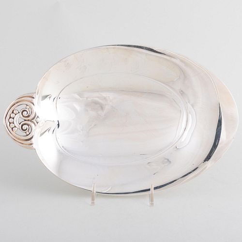 Tiffany & Co. Silver Stylized Leaf Form Dish