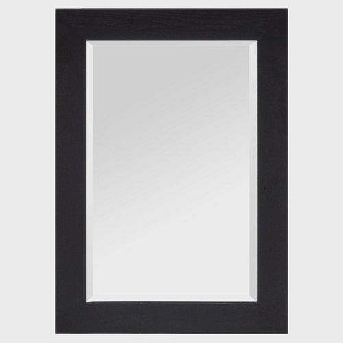 Contemporary Ebonized Oak Mirror