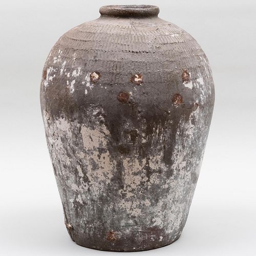 Rustic Cast Stone Jar