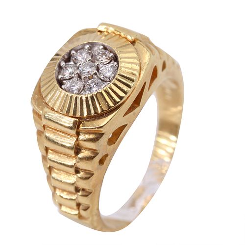 MAYORS Diamonds 18k Gold Watch Ring