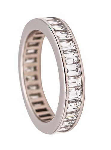 Tiffany & Co. Eternity Band Ring In Platinum With 2.60 Ctw VVS Diamonds