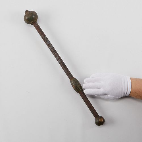 Chinese Song Dynasty Iron & Bronze Mace or Chui