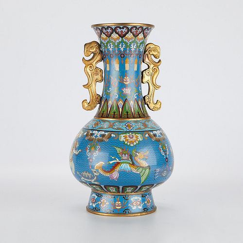 Chinese PRC Cloisonne Vase