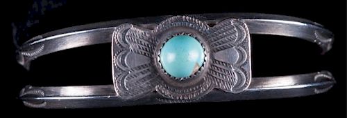 Old Pawn Navajo Sterling Cuff Bracelet