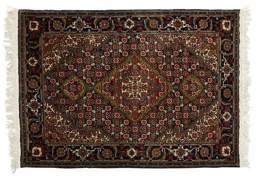 Persian Hamadan Wool Rug 4'7" x 3'3"
