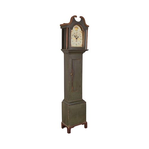 19th c. Tall Case Clock Riley Whiting Winchester