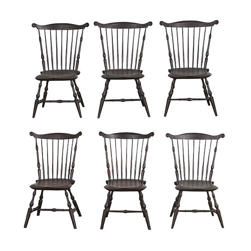 6 Modern 18th c. Style Windsor Chairs Bob Dillon