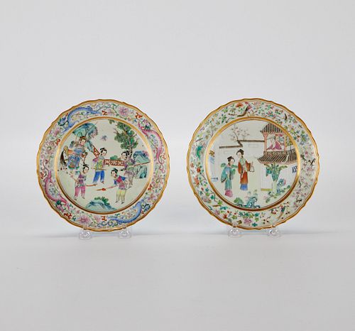 2 Chinese Qing Daoguang Porcelain Plates