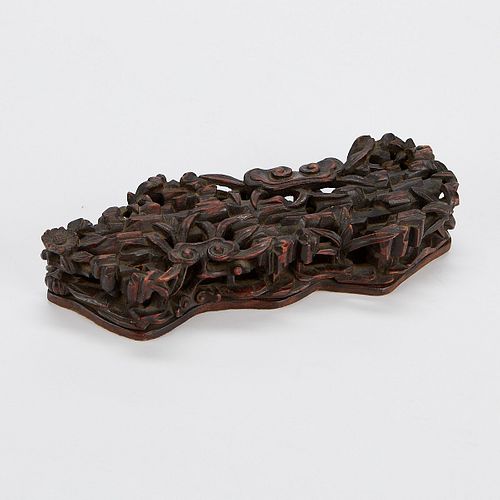 Chinese Carved Wooden Stand