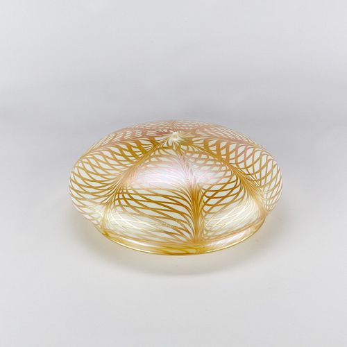 Quezal Iridescent Glass Lamp Shade