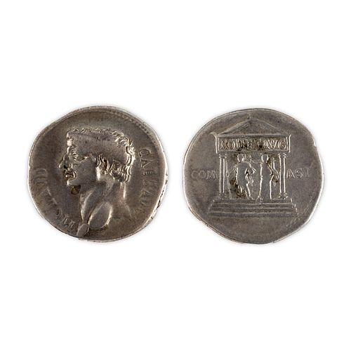 Claudius Ancient Greek Ionia Coin AR Cistophorus
